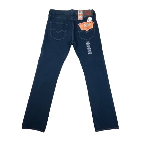 Levi’s Men’s 501 Dark Blue Original Fit Straight Leg Sz 32x32- NWT - Picture 4 of 9